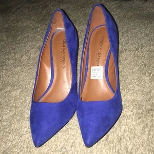 Royal blue high heels